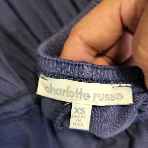 Navy blue shorts romper - Picture 12 of 12